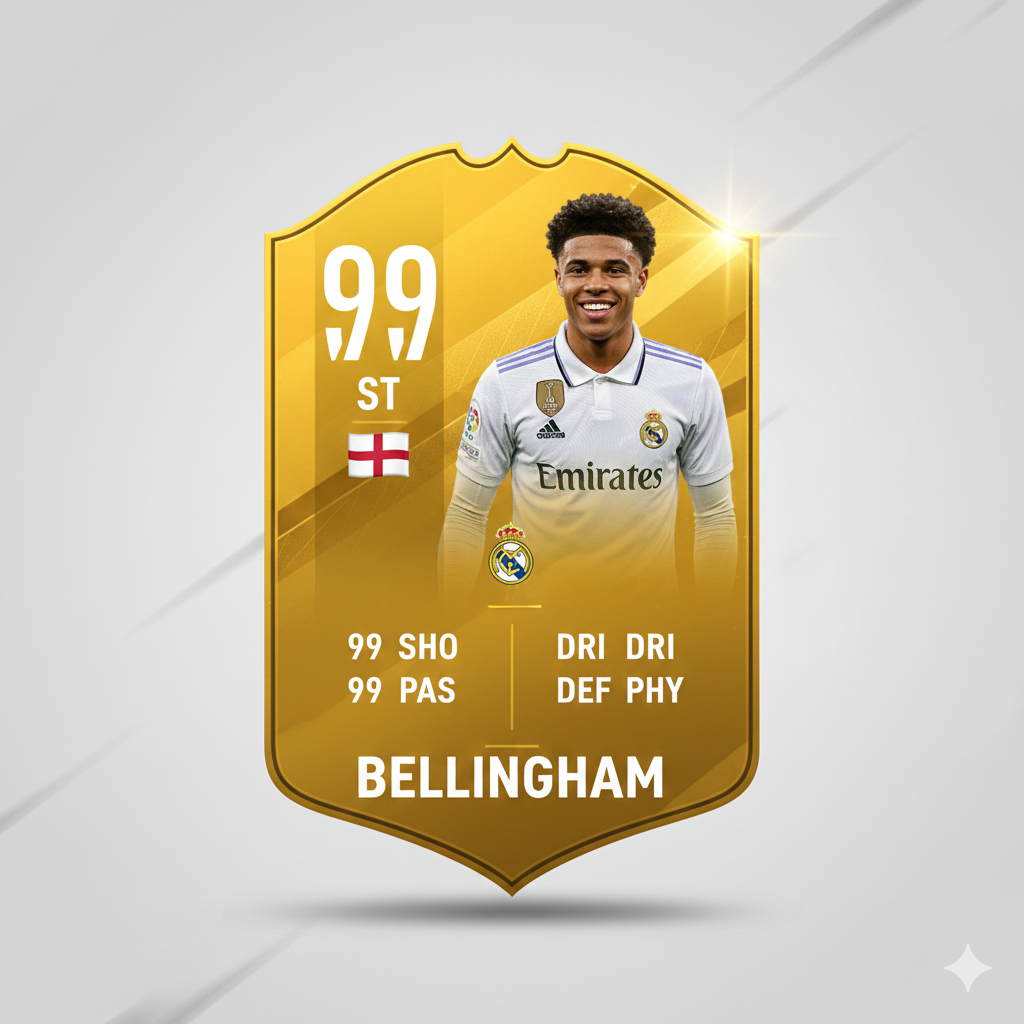 FC26 Hero Card - Personalised Football Legend Card