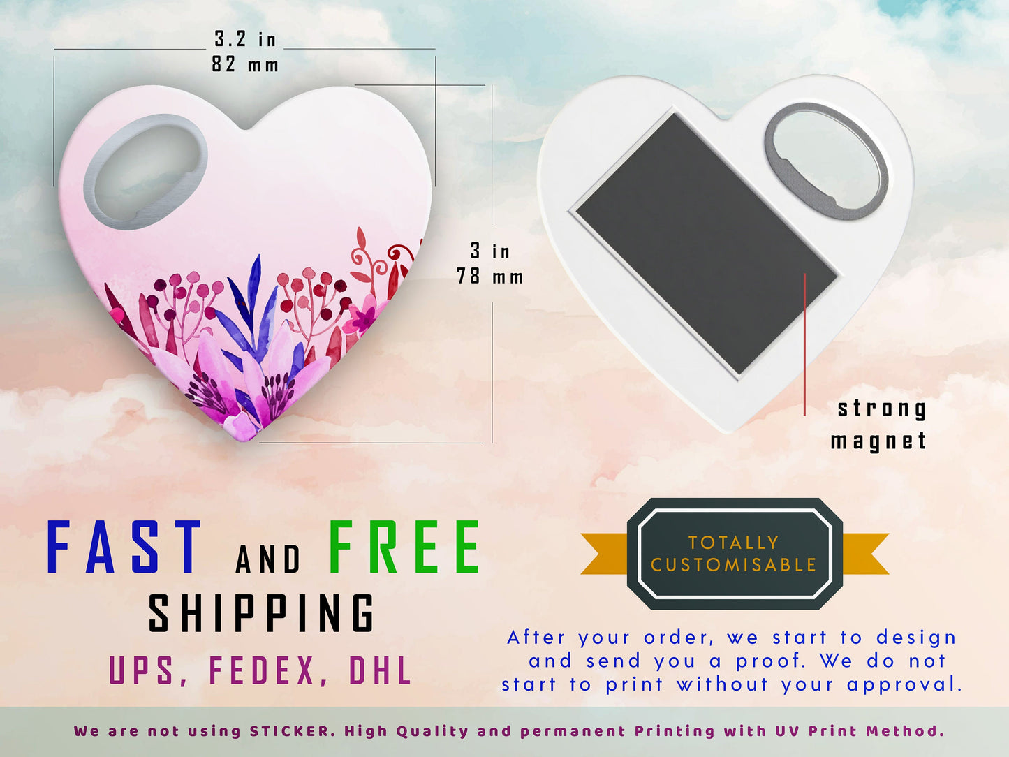 Personalized Heart Magnet Bottle Opener: Custom Wedding Favor - Image 7