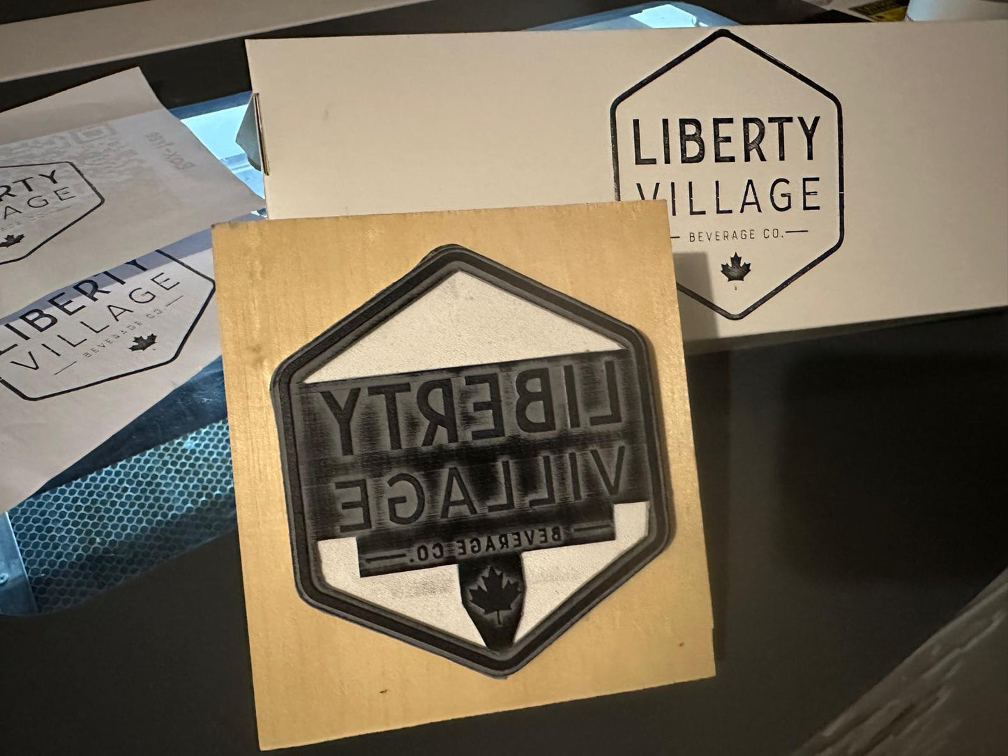 Professional Pizza Box & Takeaway Logo Stamp