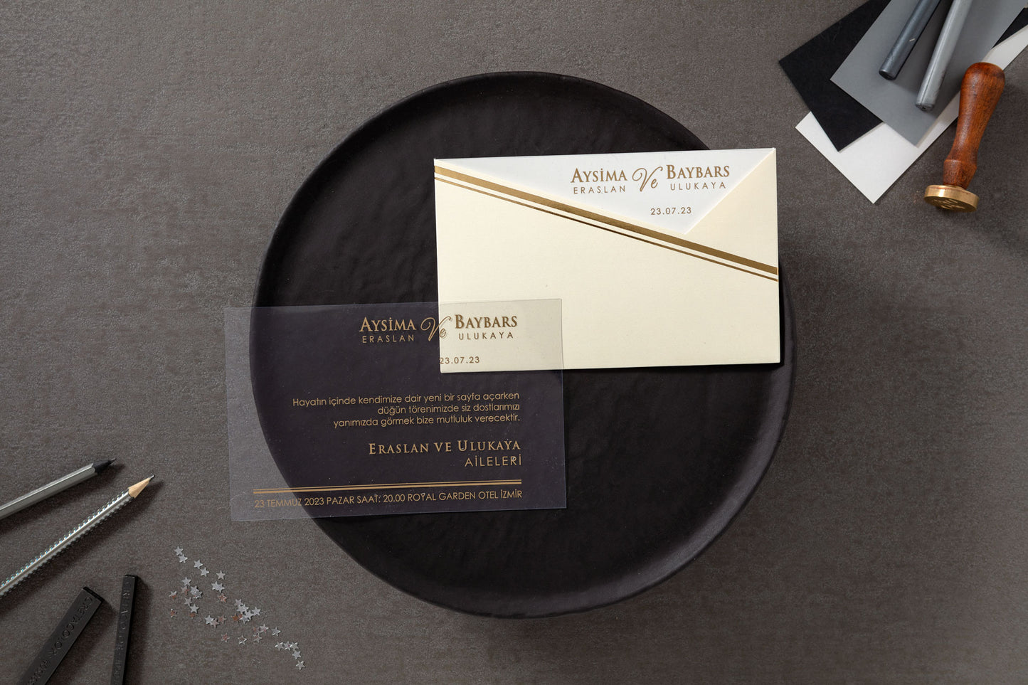Luxury Laser Cut Floral Wedding Invitation Suite