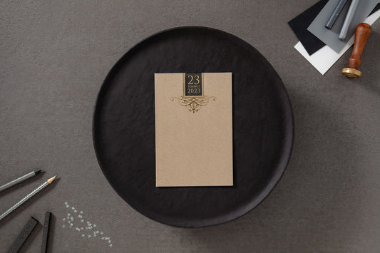 Elegant Minimalist Frame Wedding Invitation Suite