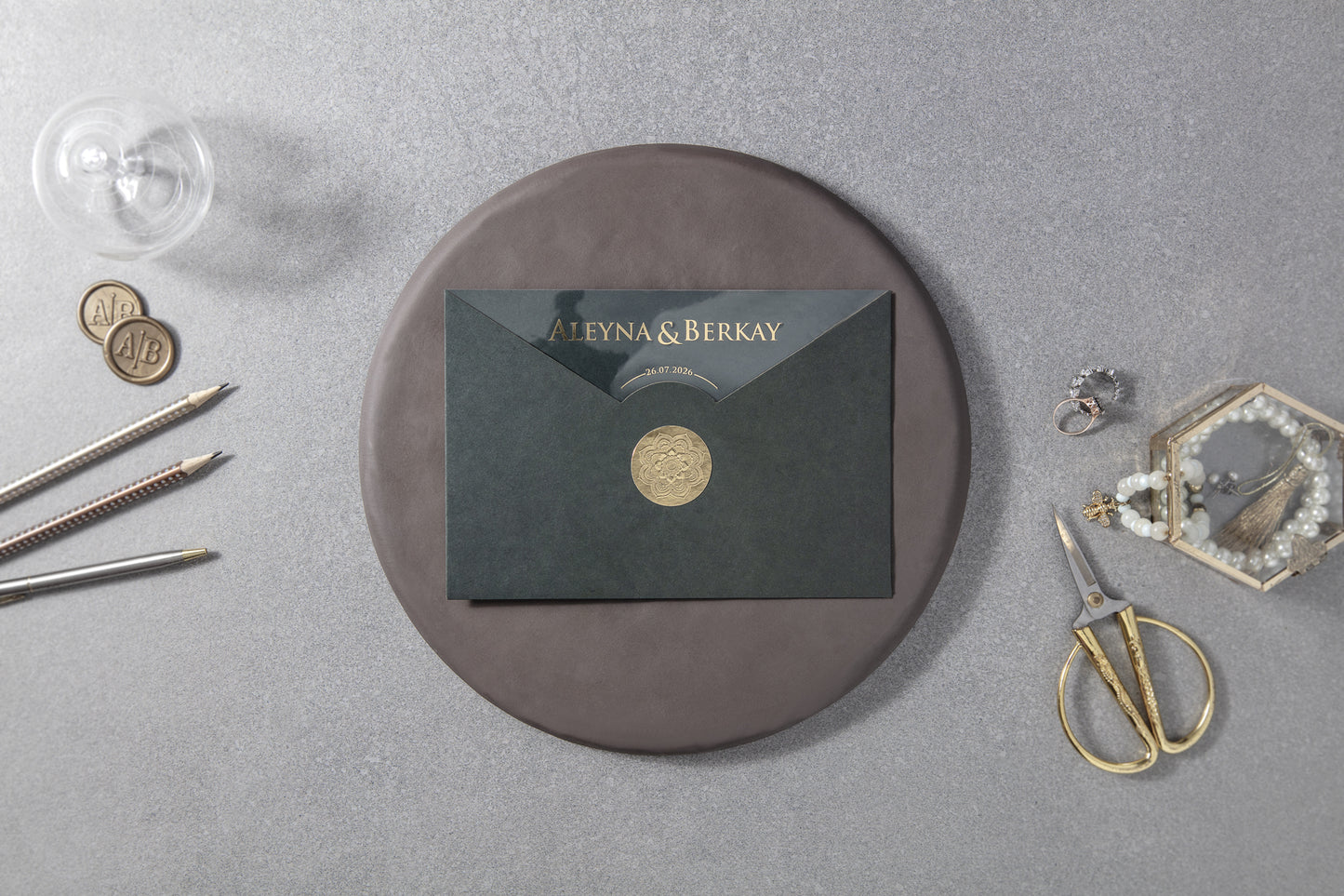 Modern Minimalist Serif Wedding Invitation Suite