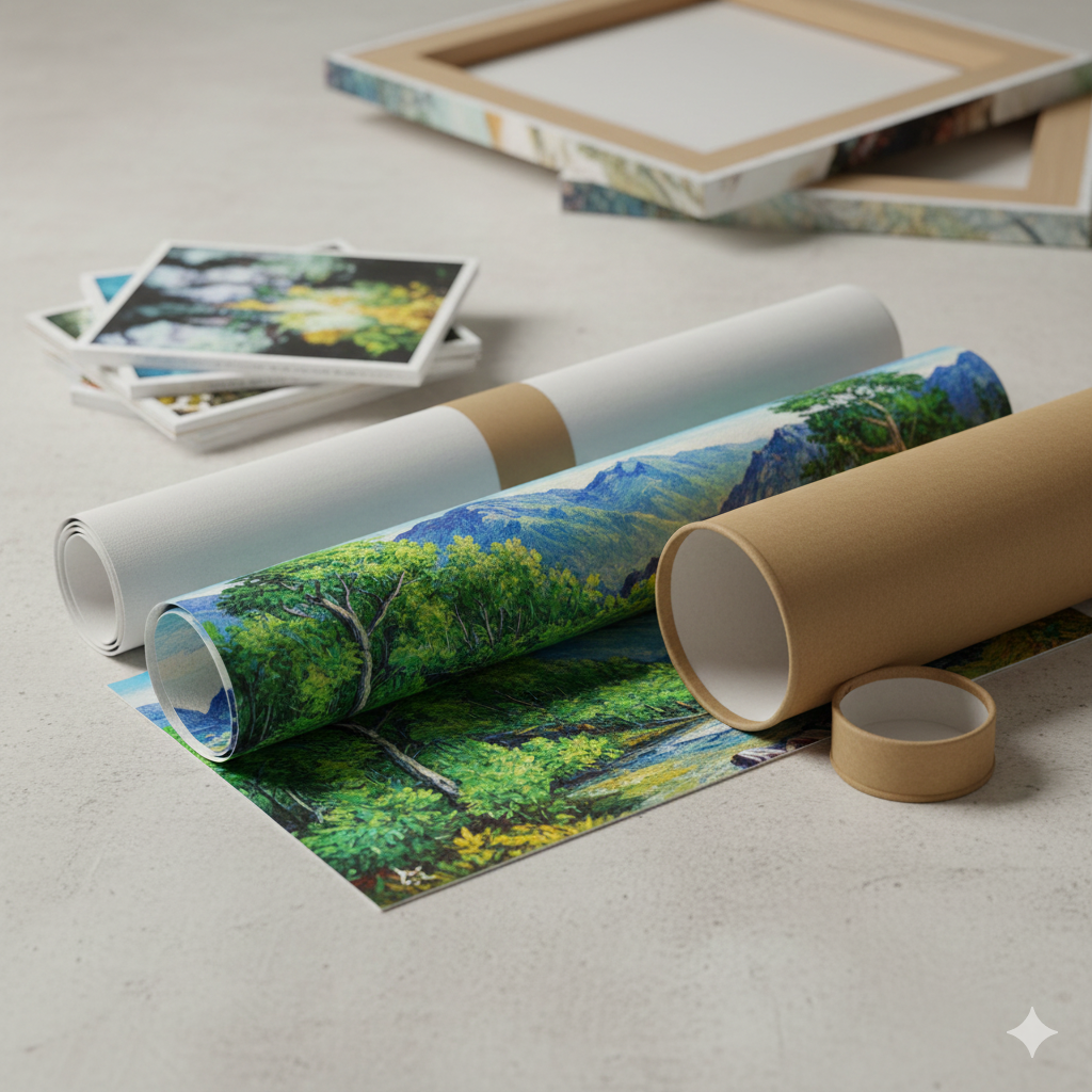 Premium Rolled Canvas Prints (No Frame)