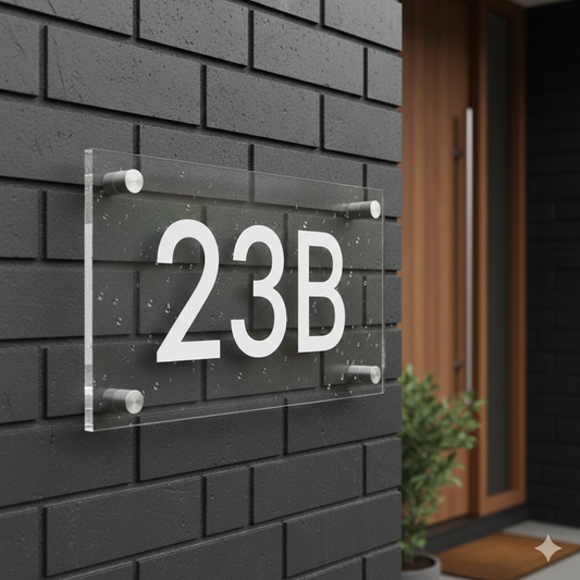 Bespoke Acrylic House Number