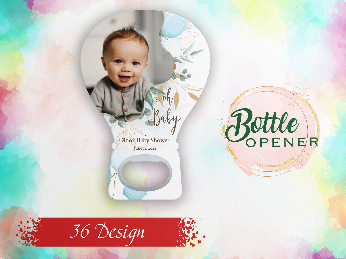 Custom Magnet Bottle Opener: Baby Shower Favors in Bulk - Image 1