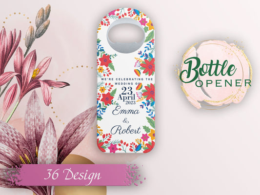 Personalized Heart Bottle Opener: Wedding Favor Gift - Image 1