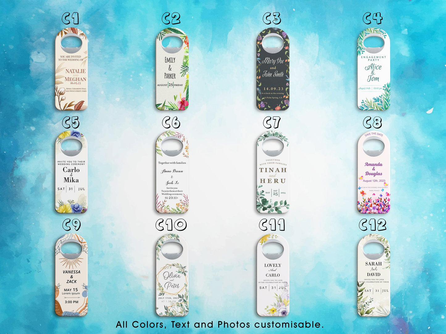 Personalized Magnet Bottle Opener: Custom Wedding Favor - Image 2