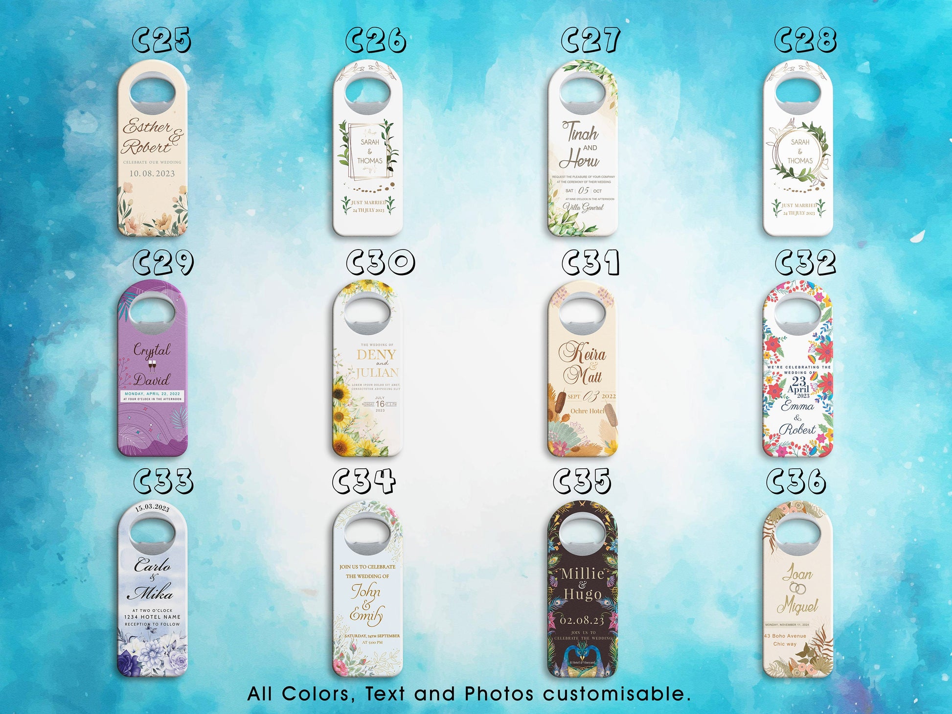 Personalized Magnet Bottle Opener: Custom Wedding Favor - Image 6