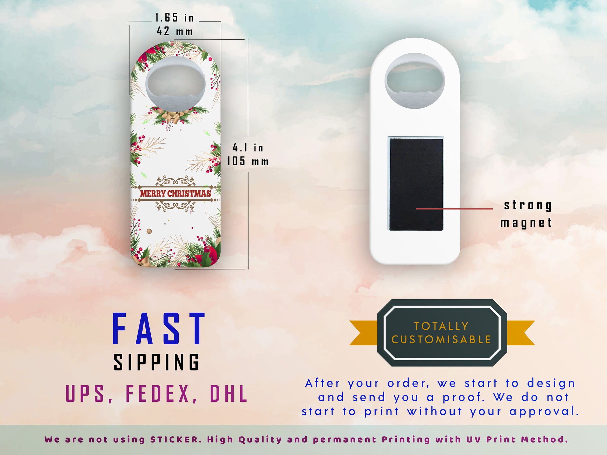 Safari Baby Shower Favors: Personalized Magnet Bottle Opener - Image 8