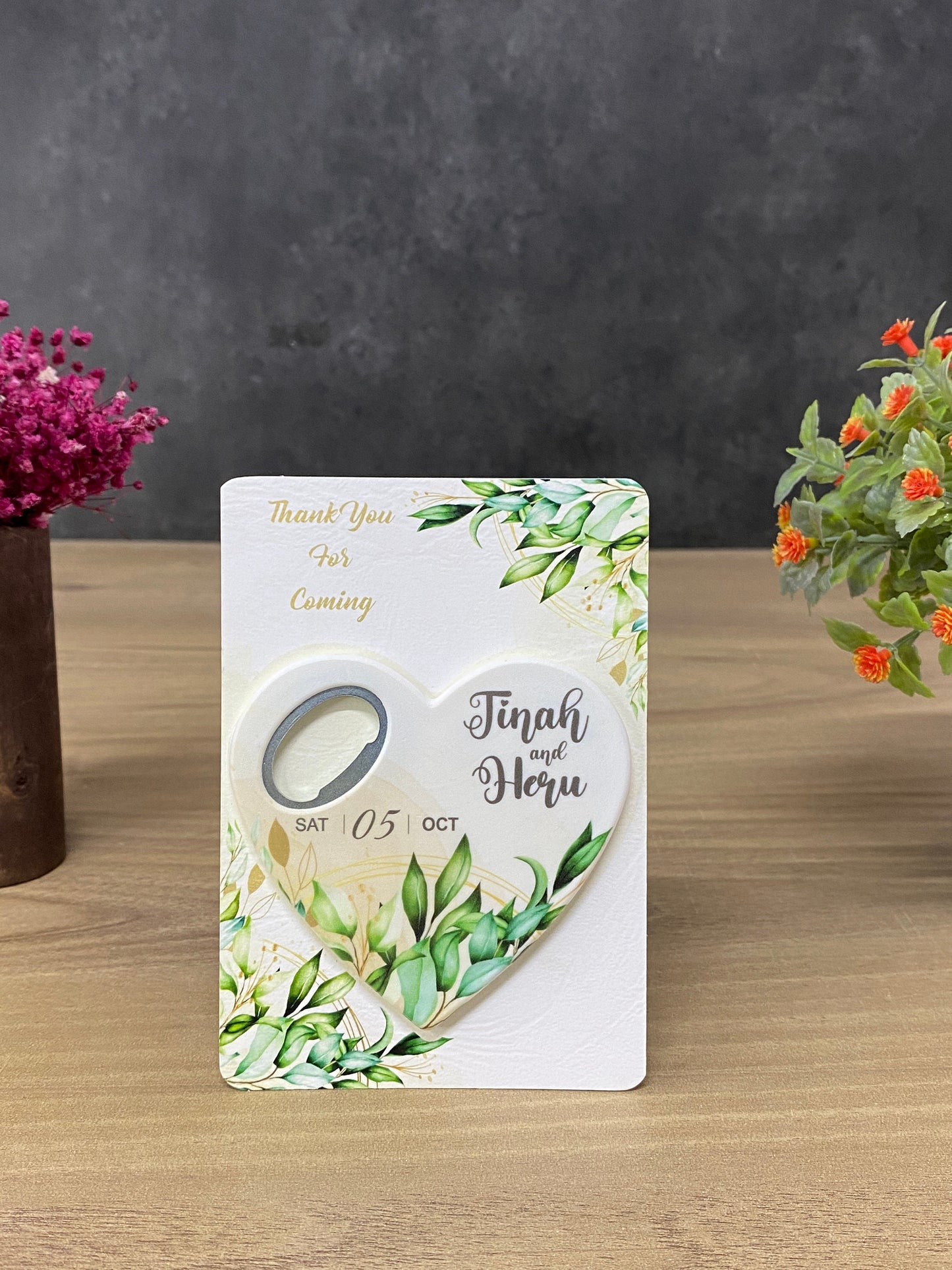 Custom Heart Bottle Opener Magnet: Wedding Favors for Guests - Image 7