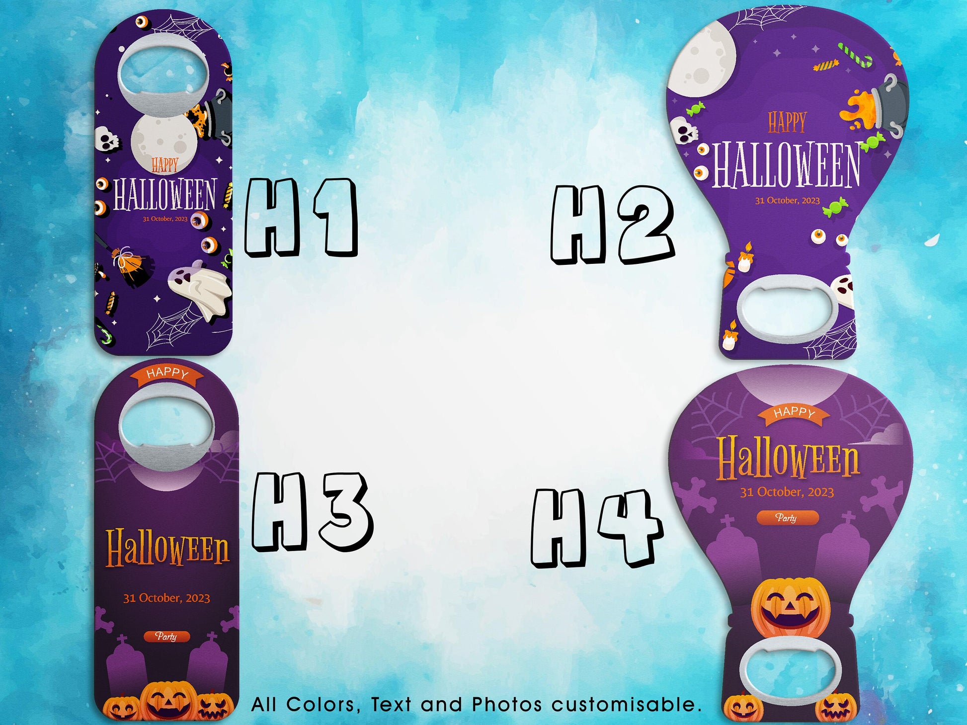Personalized Halloween Magnetic Bottle Openers - A Hauntingly Fun Addition to Your Party! - Image 2