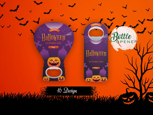 50 PCS Halloween Favor Magnet: Personalized Bottle Opener - Image 1