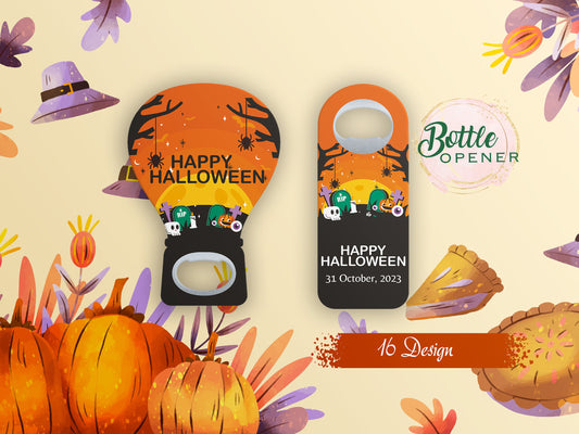 Personalized Halloween Magnetic Bottle Openers - A Hauntingly Fun Addition to Your Party! - Image 1