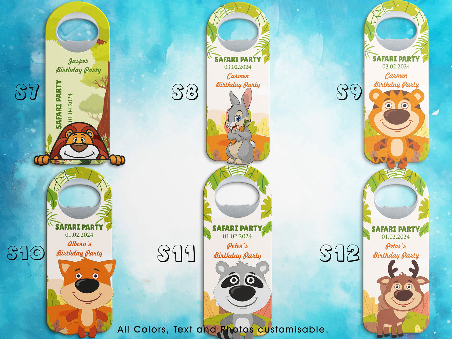 Safari Baby Shower Favors: Custom Magnet Bottle Opener - Image 3