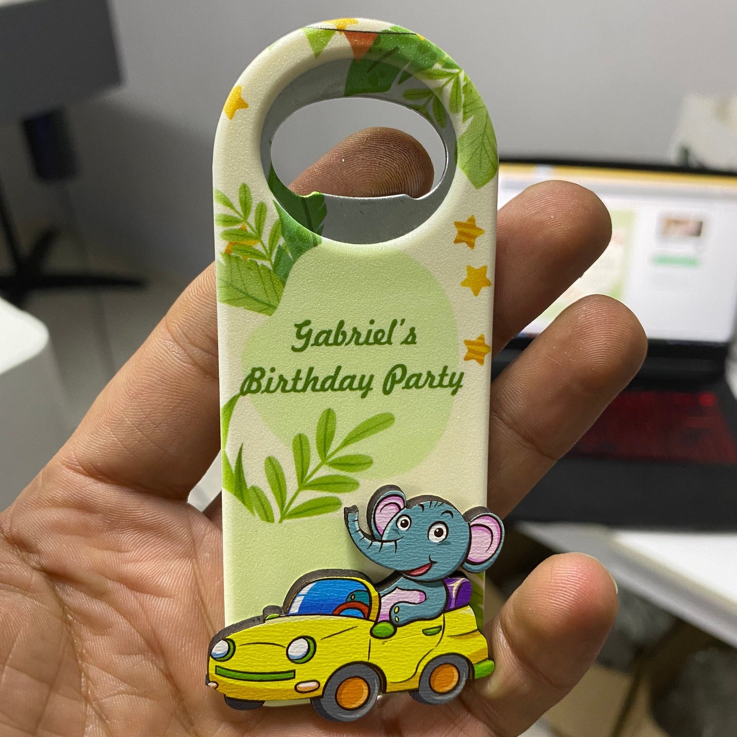 Safari Animals Bottle Opener Magnet: Jungle Baby Shower Favors - Image 7