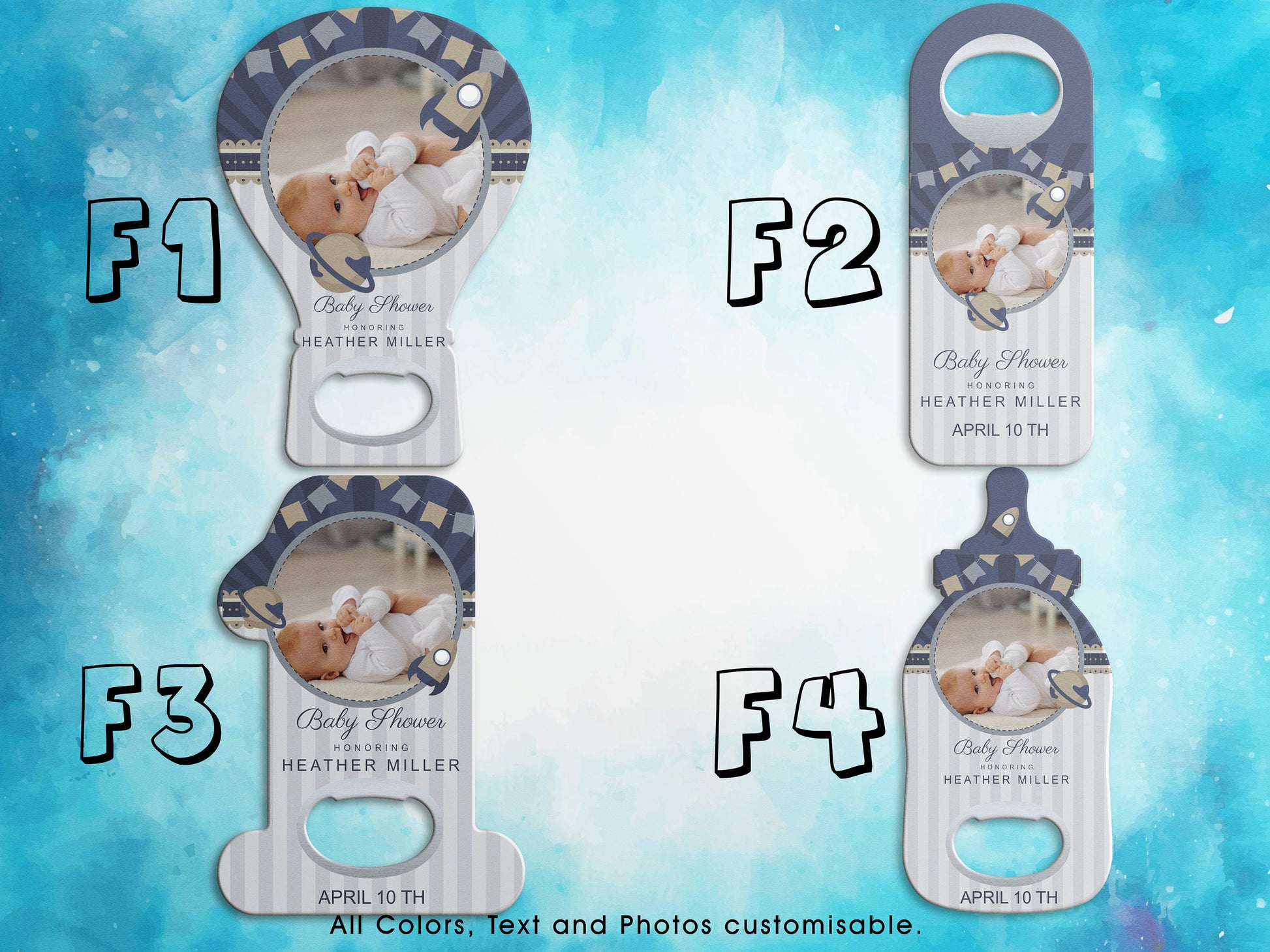 Customizable Magnet Bottle Opener: Baby Shower/Birthday Party Favors - Image 2