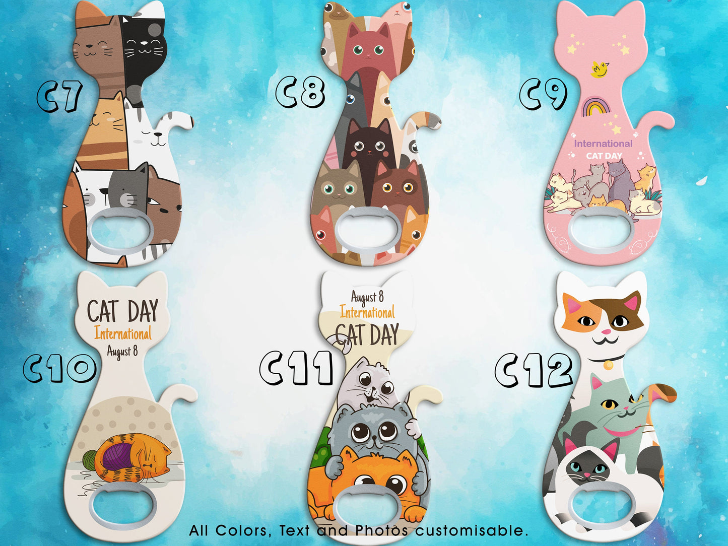 Cat Bottle Opener Magnet: Decorative Home Bar Accessory - Image 3