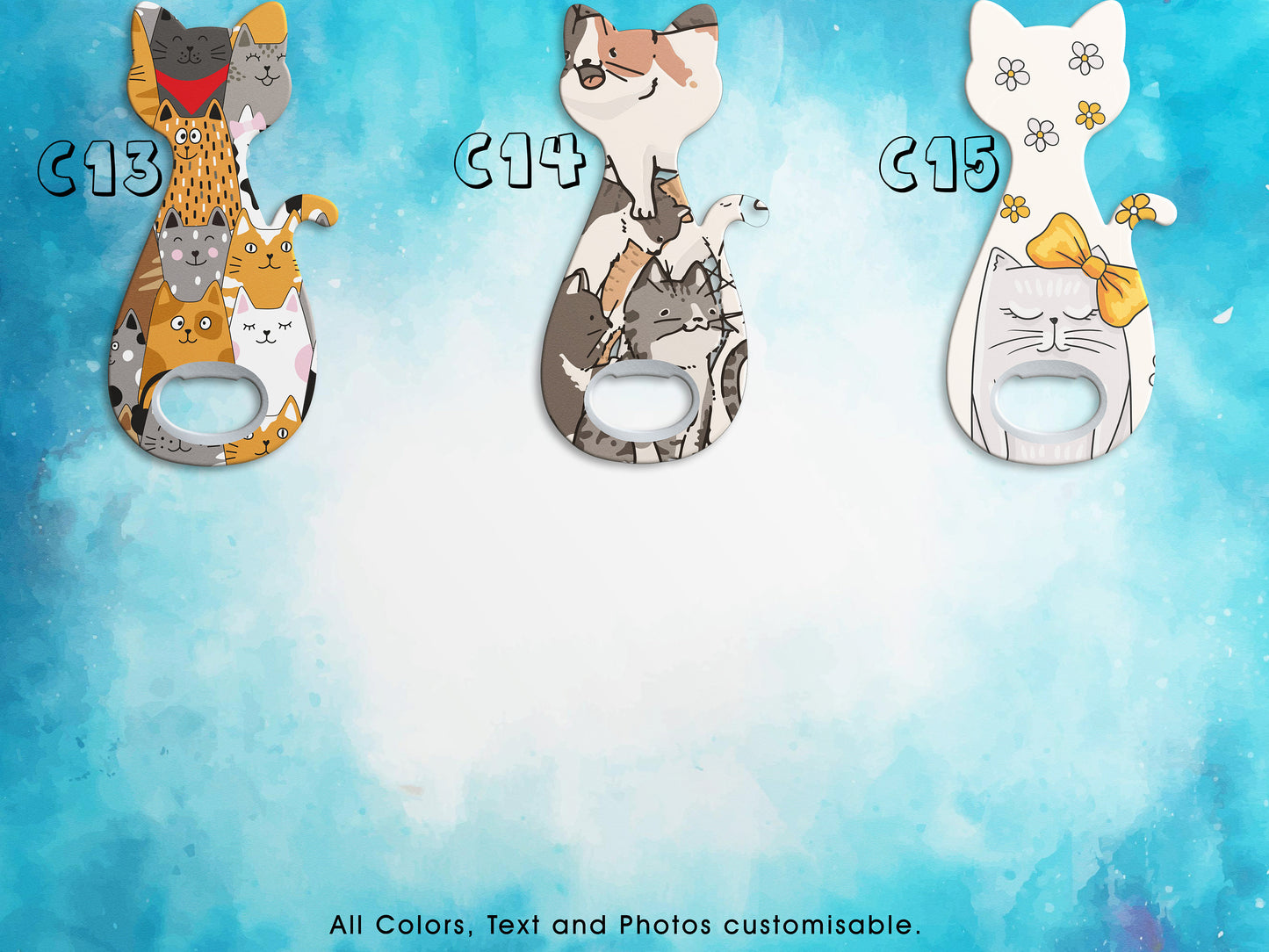 Cat Bottle Opener Magnet: Decorative Home Bar Accessory - Image 4