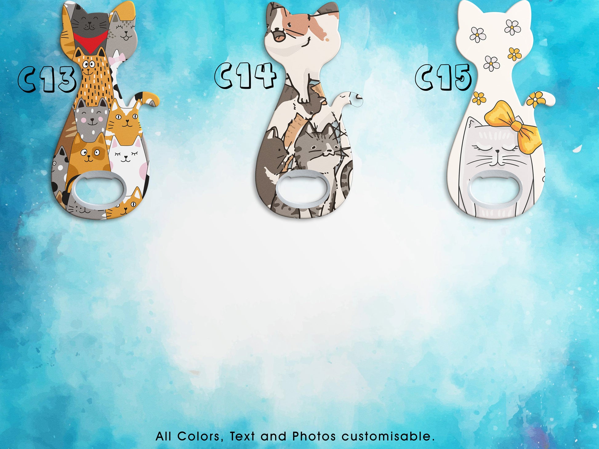 Cat Bottle Opener Magnet: Decorative Home Bar Accessory - Image 4