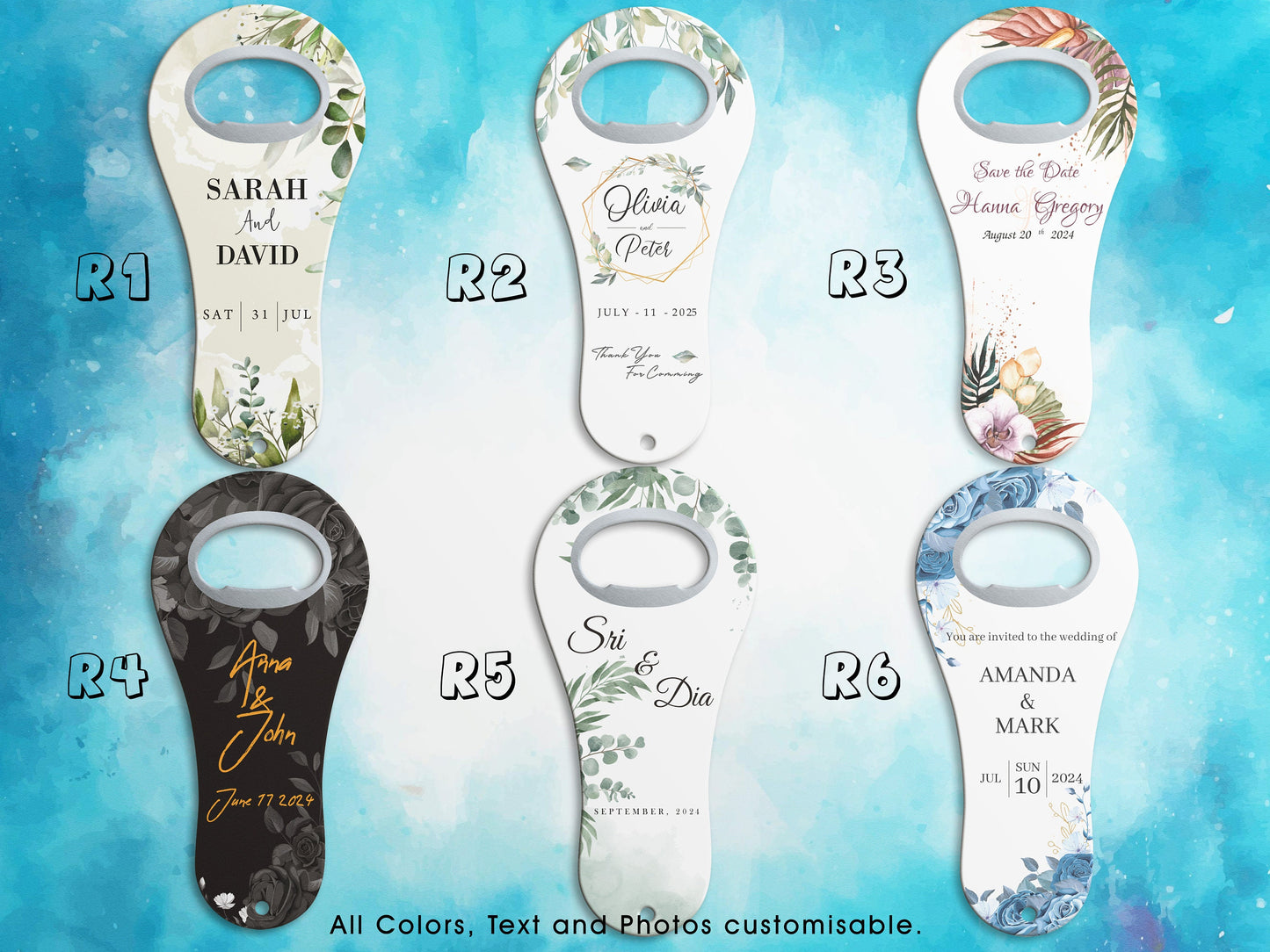 Custom Foot Shape Magnet Bottle Opener: Wedding Favors - Image 5