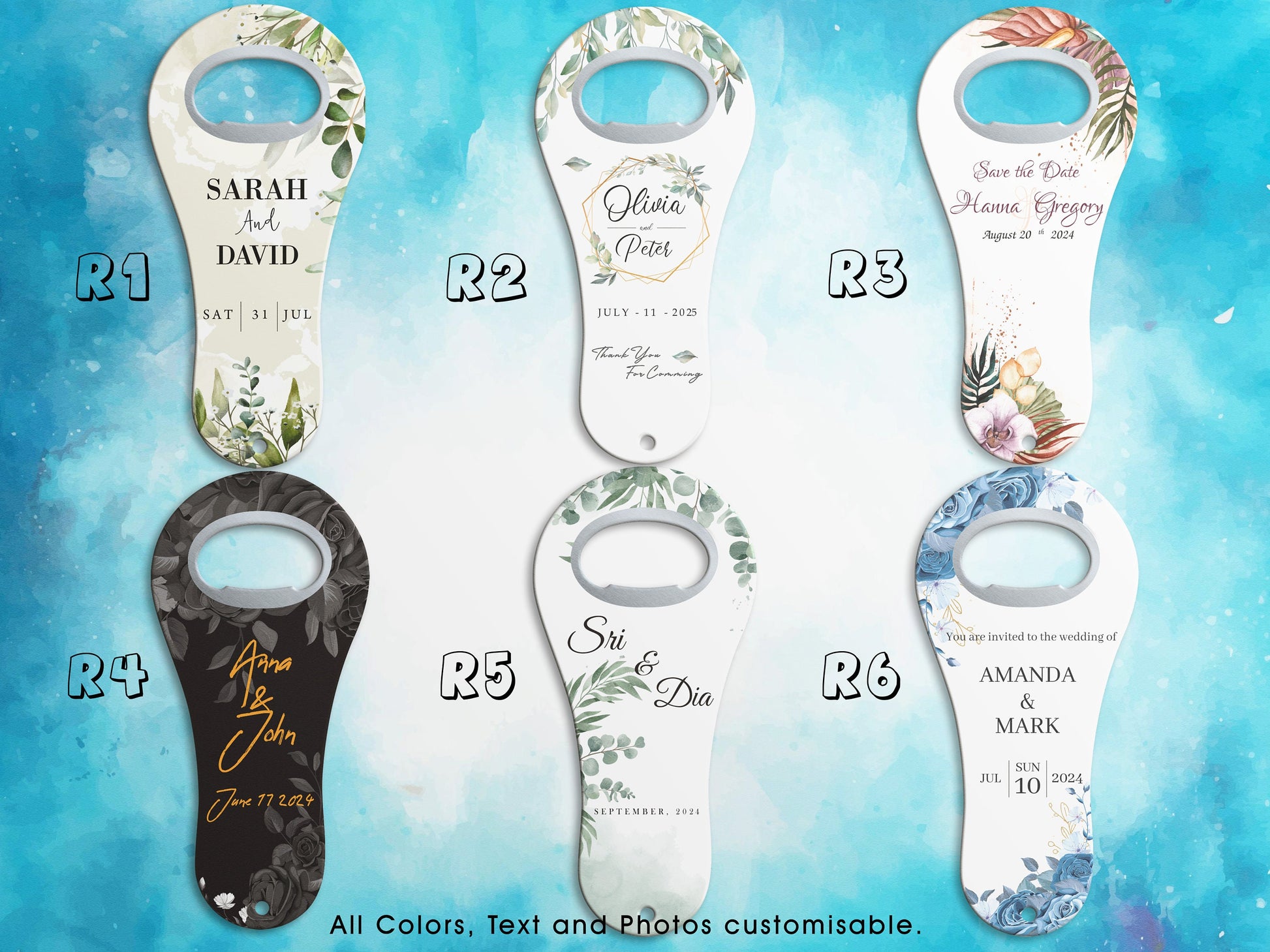 Custom Foot Shape Magnet Bottle Opener: Wedding Favors - Image 5