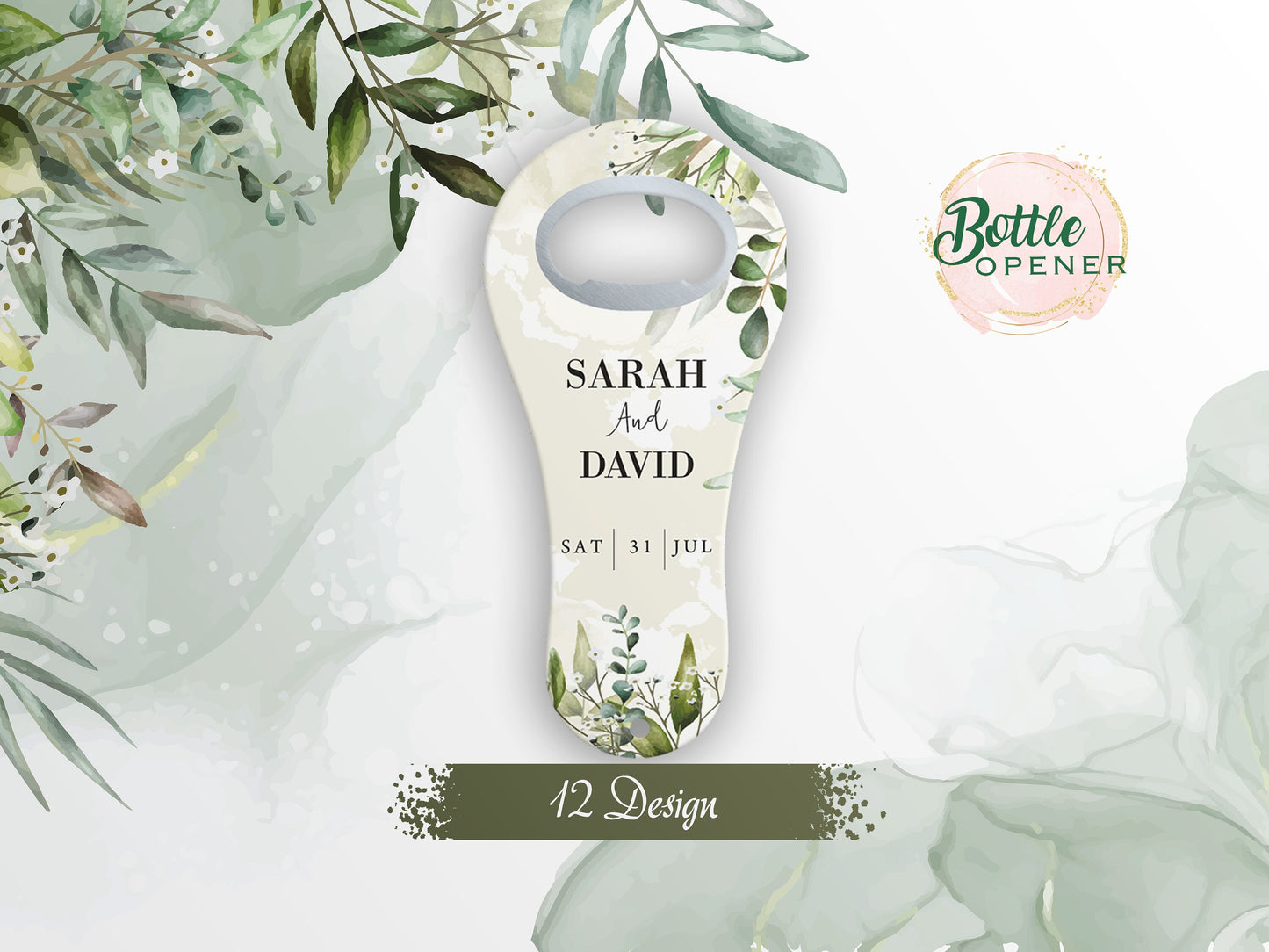 Custom Foot Shape Magnet Bottle Opener: Wedding Favors - Image 1