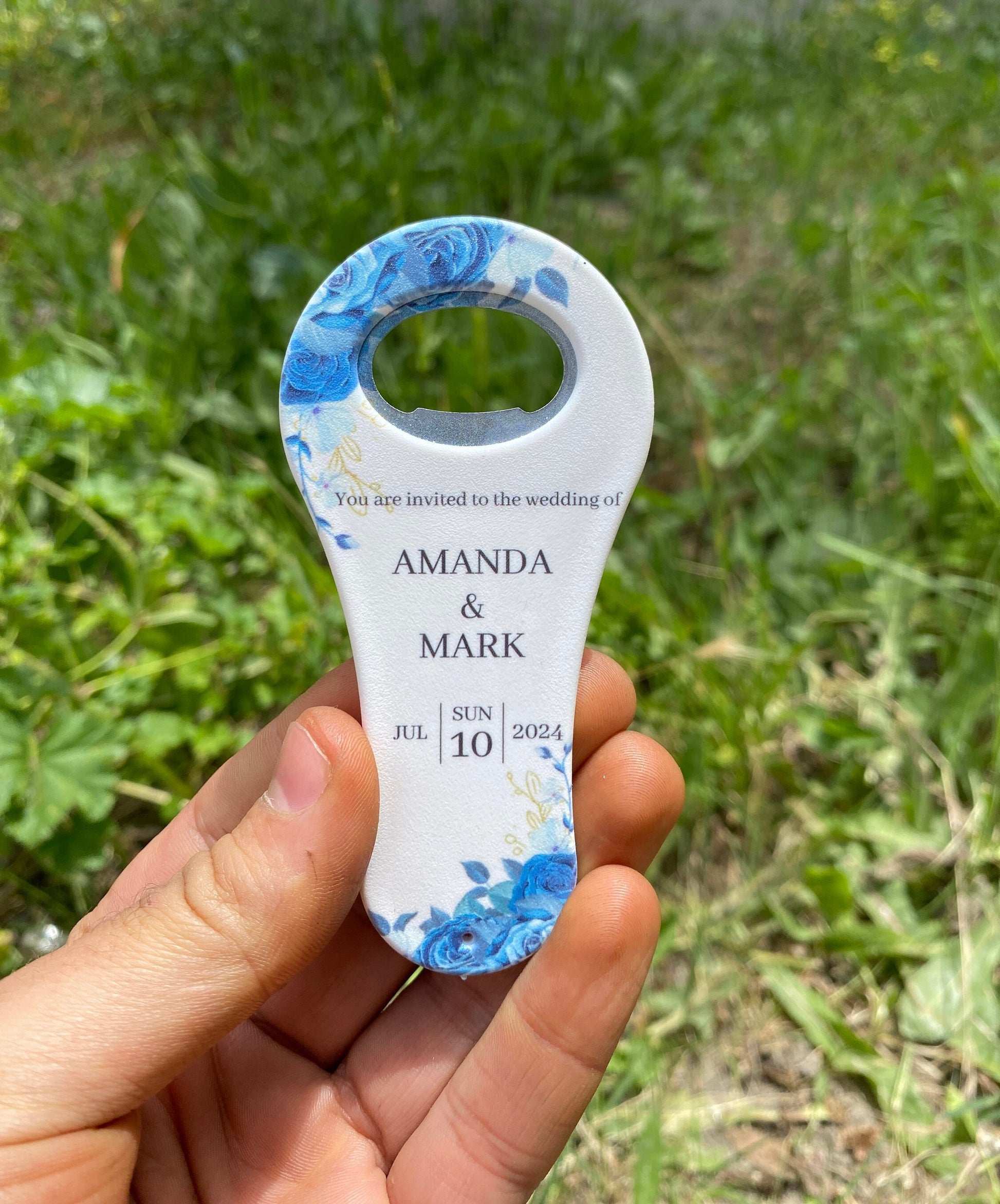 Custom Foot Shape Magnet Bottle Opener: Wedding Favors - Image 3