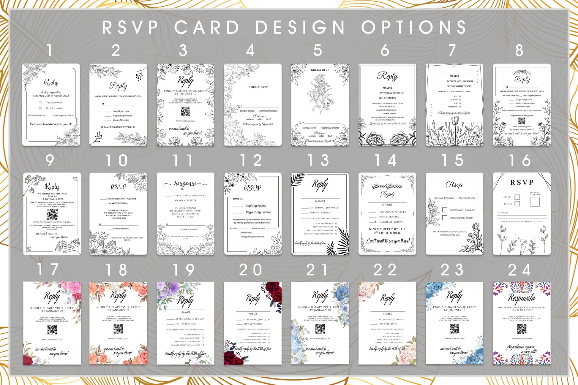 Personalized Wood Wedding Invitation: Rustic Floral Lavender Design - Image 7