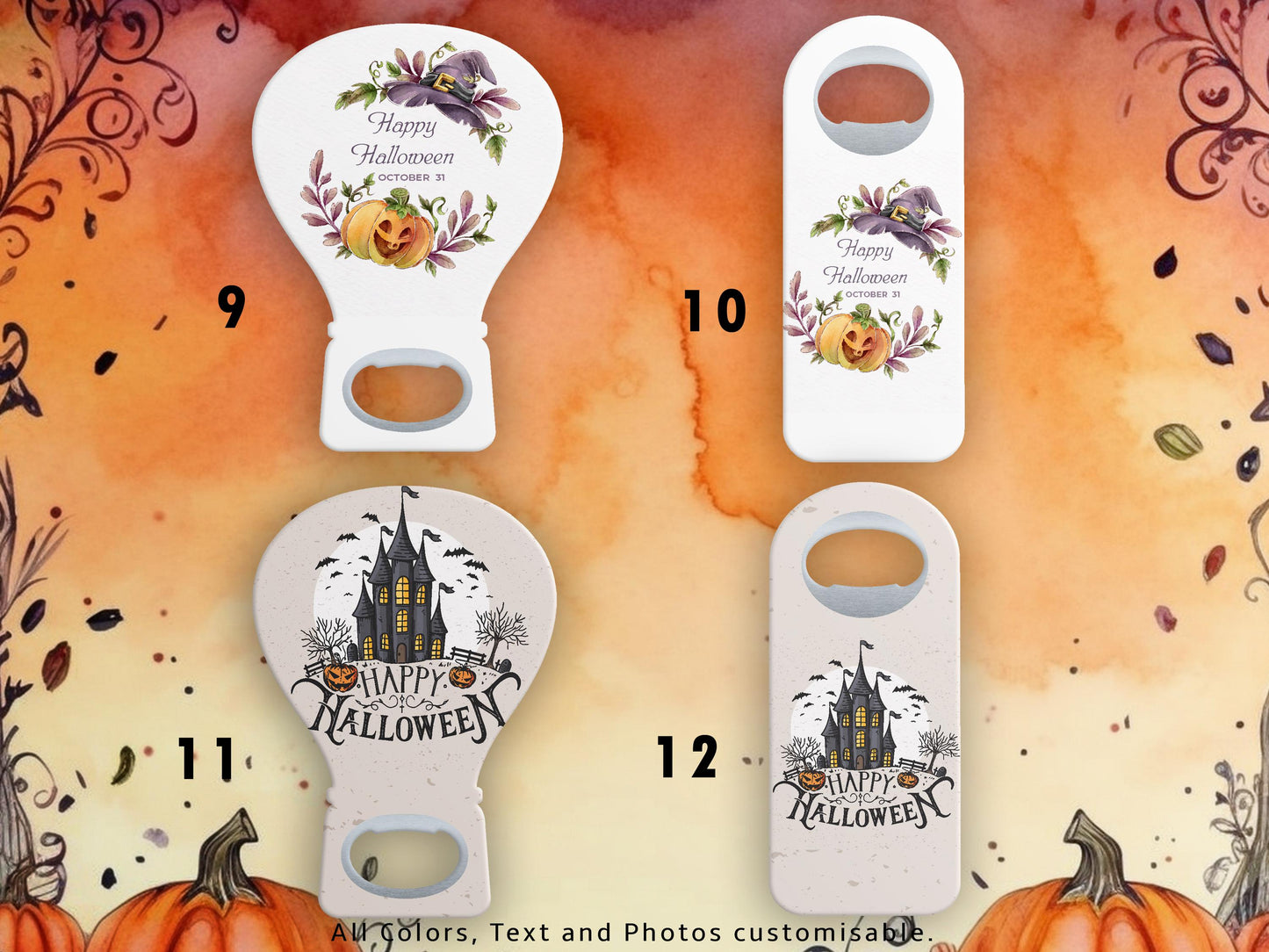 Personalized Halloween Bottle Opener Magnet: Spooky Party Favor - Image 5