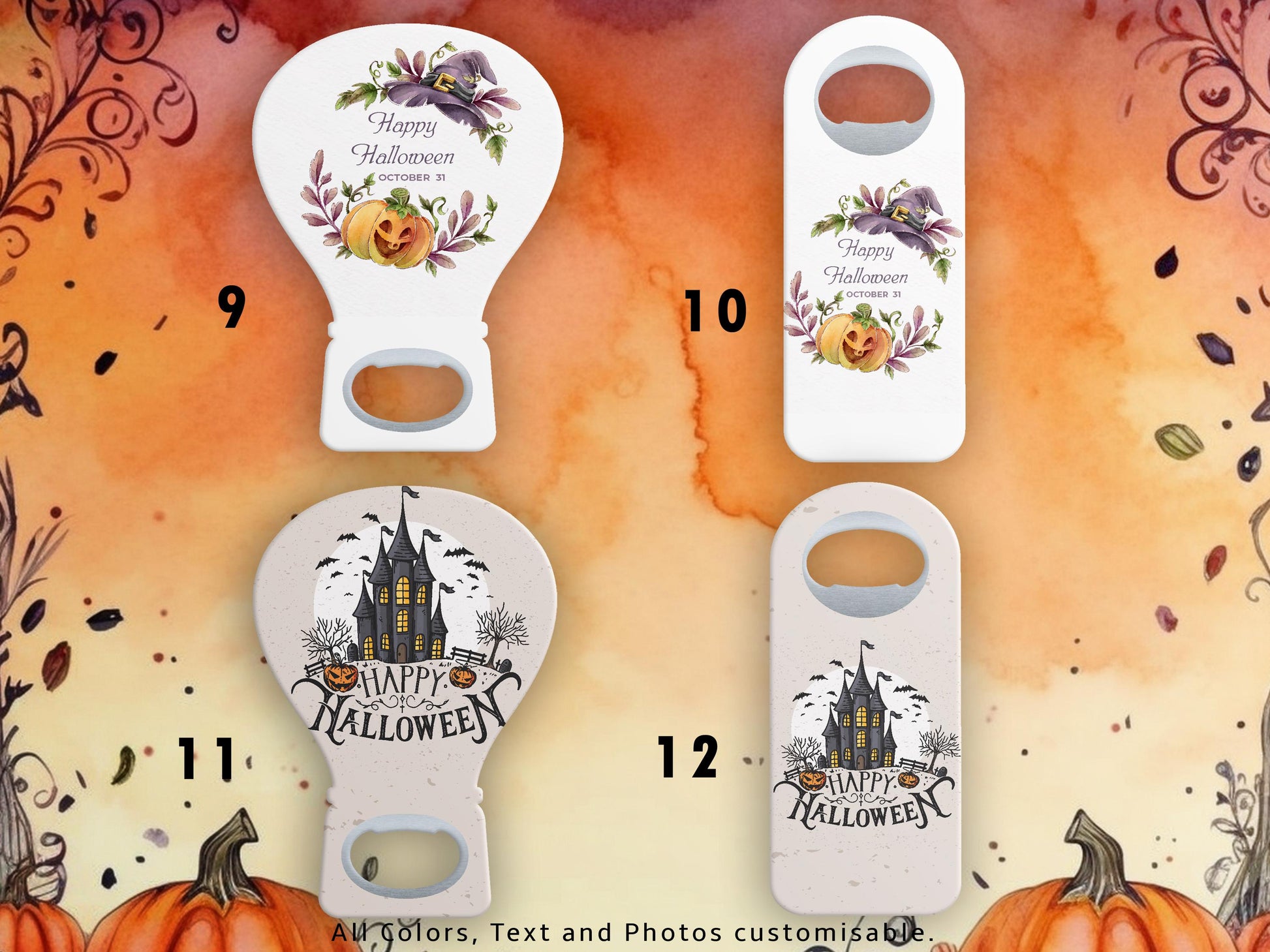 Personalized Halloween Bottle Opener Magnet: Spooky Party Favor - Image 5