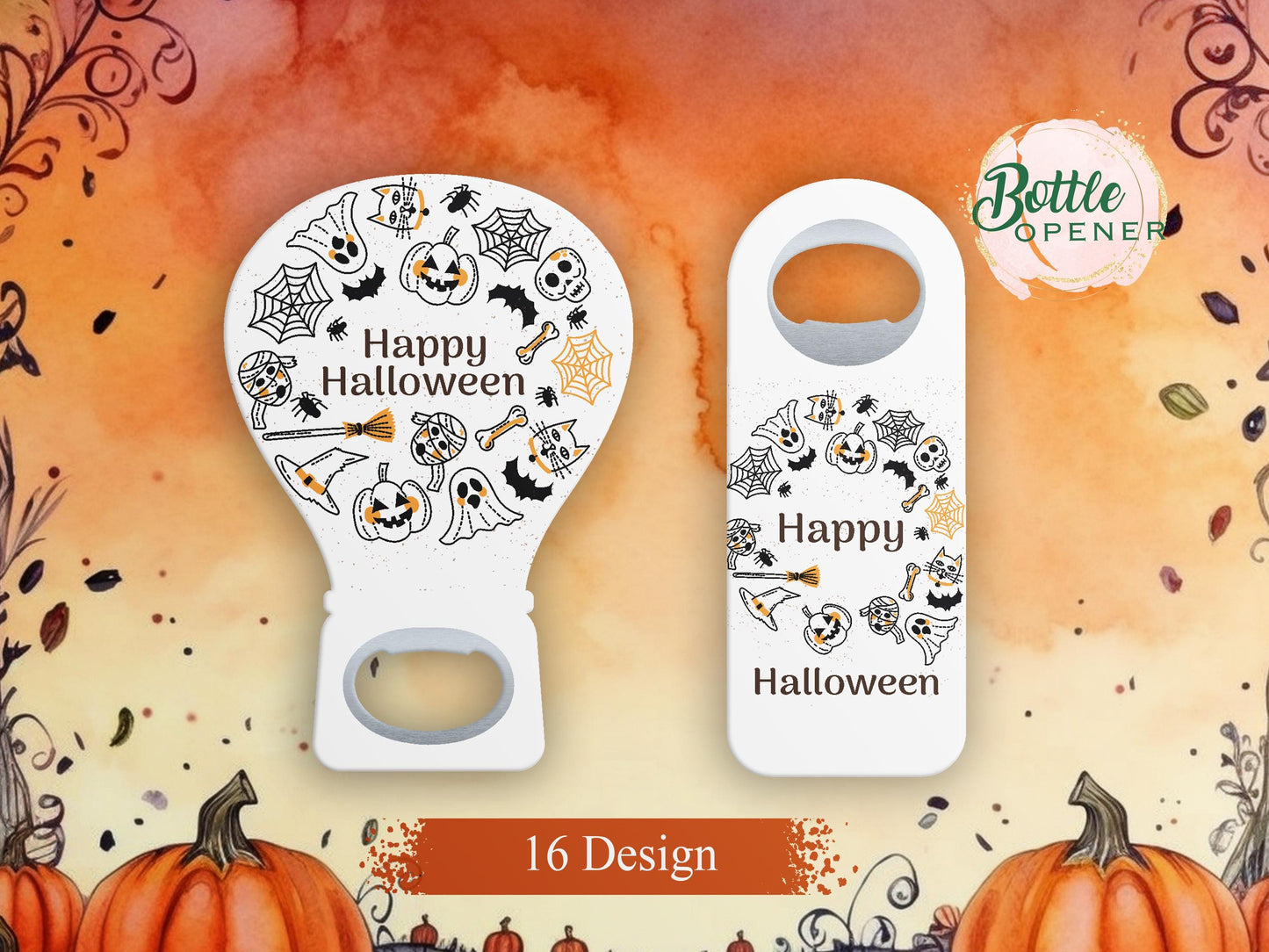 Haunted House Pumpkin Magnet Bottle Opener: Halloween Party Favor - Image 3