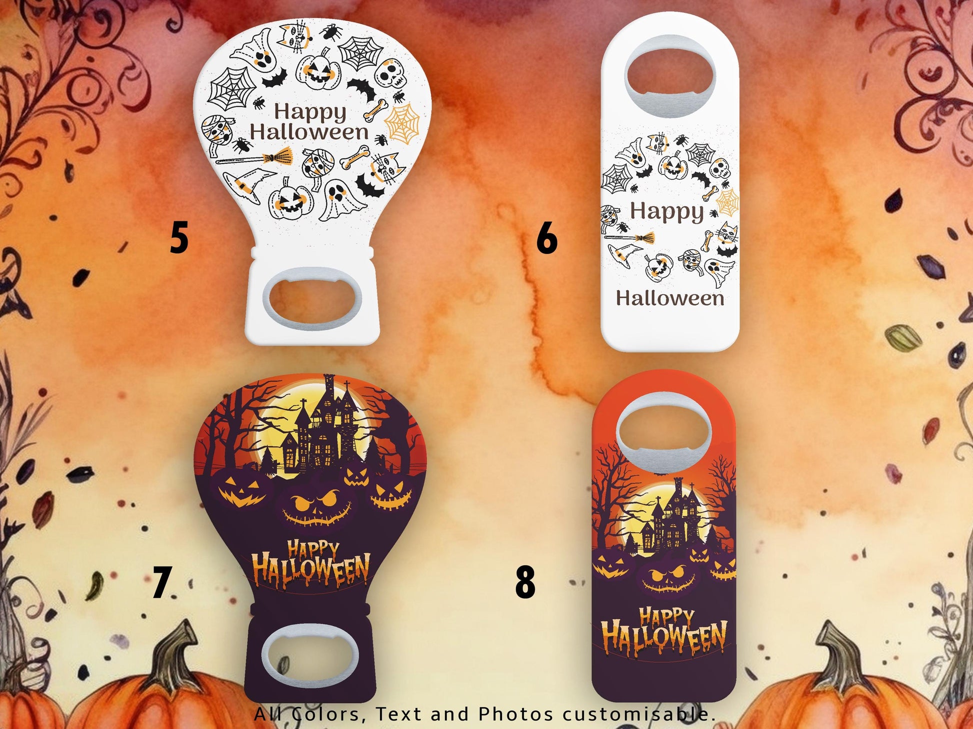 Haunted House Pumpkin Magnet Bottle Opener: Halloween Party Favor - Image 5