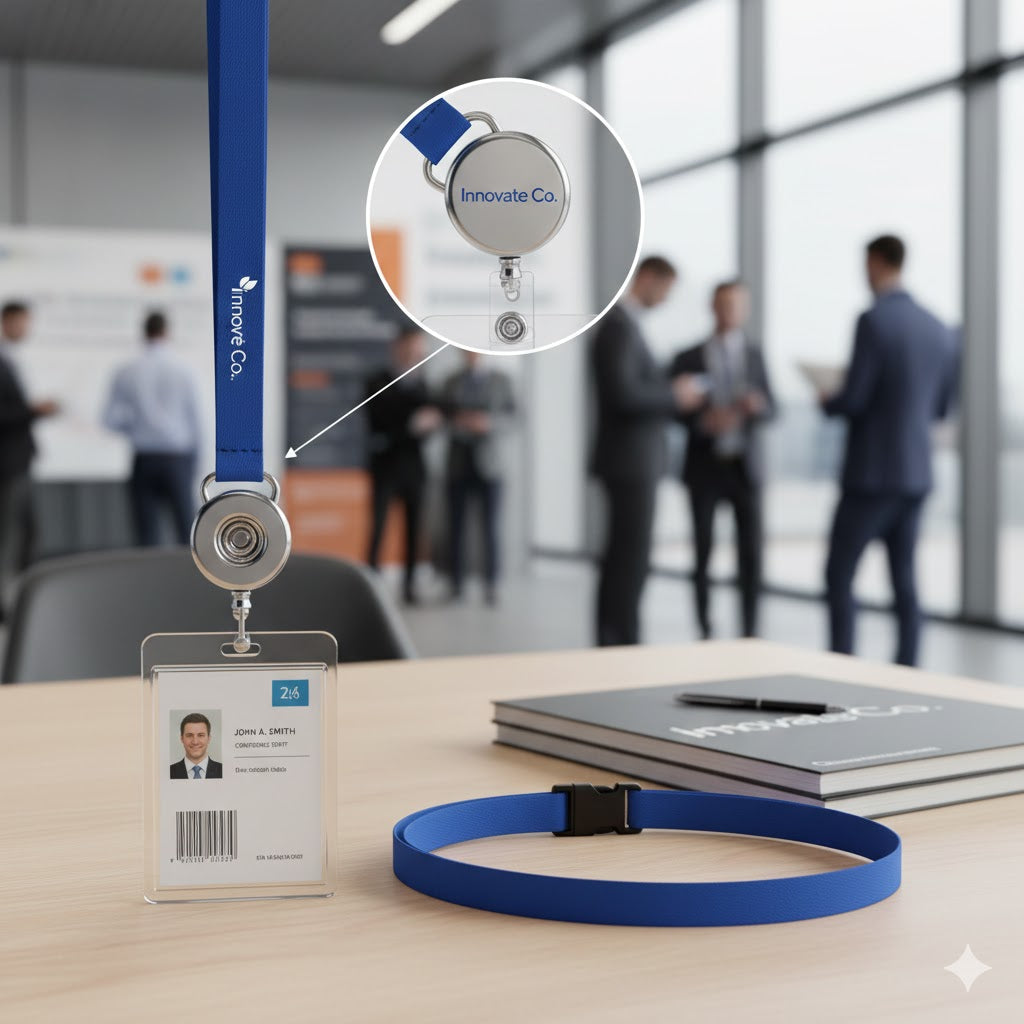 ID Badge Holder with Lanyard