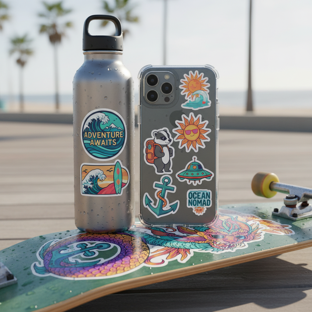 Waterproof Stickers on Products